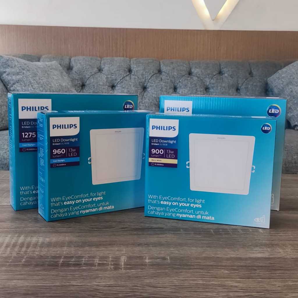 PHILIPS Eridani DL190B SQ 13W D125 5" - LED Downlight Recessed Square Kotak