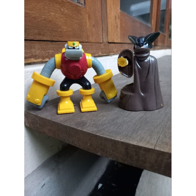 Mainan Figure set Gustman Rockman Megaman + Shogakukan Ori Hasbro McDonald