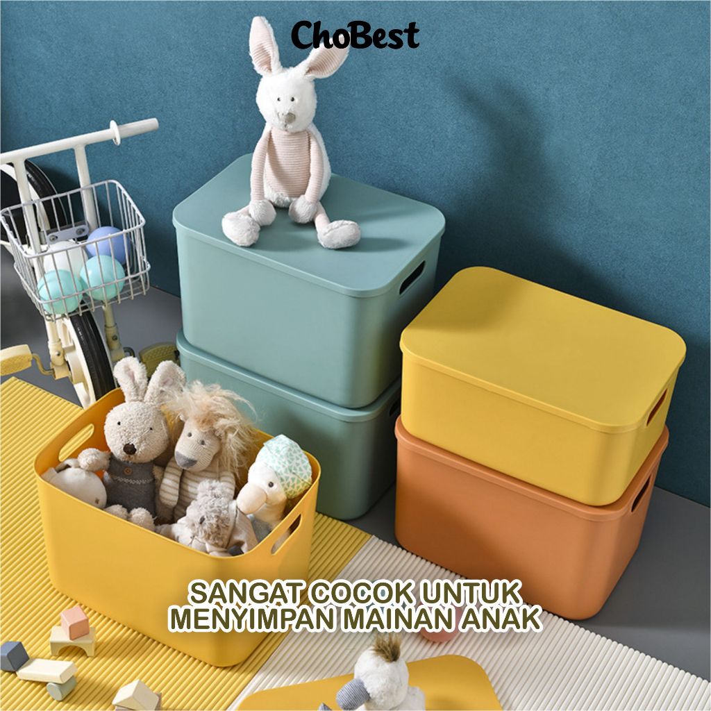 CHOBEST Kotak Penyimpanan Storage Box Aesthetic Kotak Penyimpanan Buku/Rak Penyimpanan Serbaguna