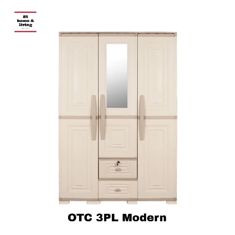 OTC 3P Modern Olymplast Lemari Plastik - Lemari Pakaian 3 Pintu Plastik OLYMPLAST