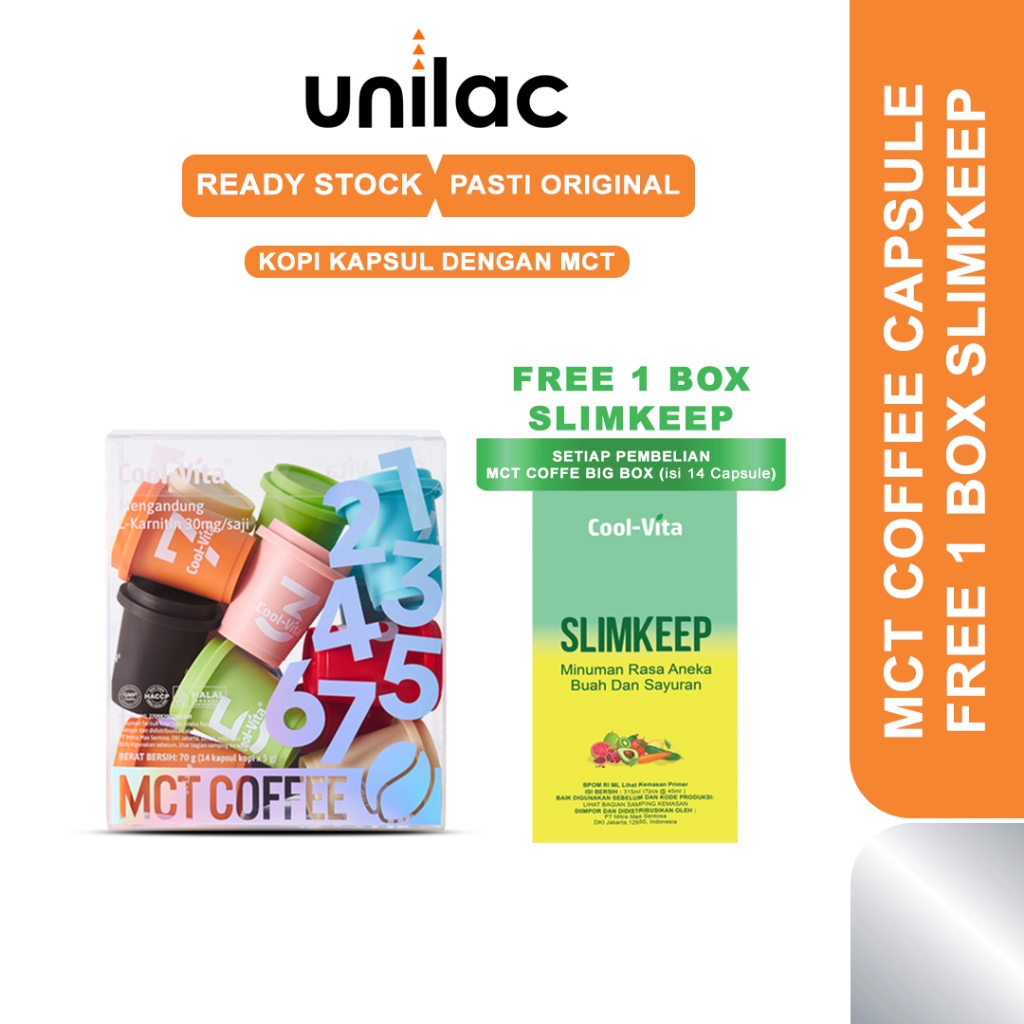 

(1 Box) Cool-Vita MCT Coffee Capsule - Cool Vita Coffee Kapsul | Coolvita Kopi Penurun Berat Badan