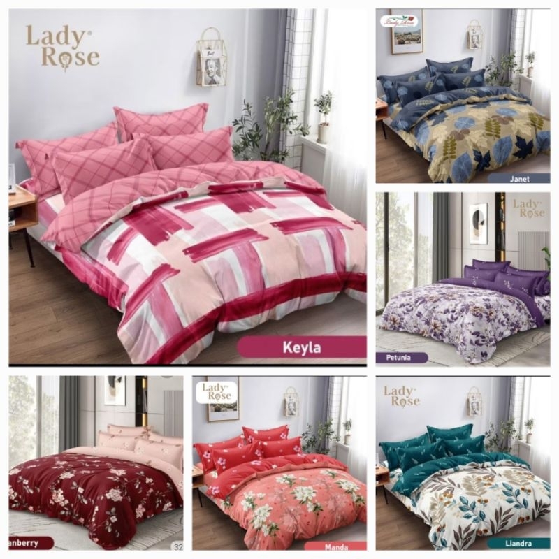 BEDCOVER LADY ROSE MOTIF RUMBAI NEW 180X200