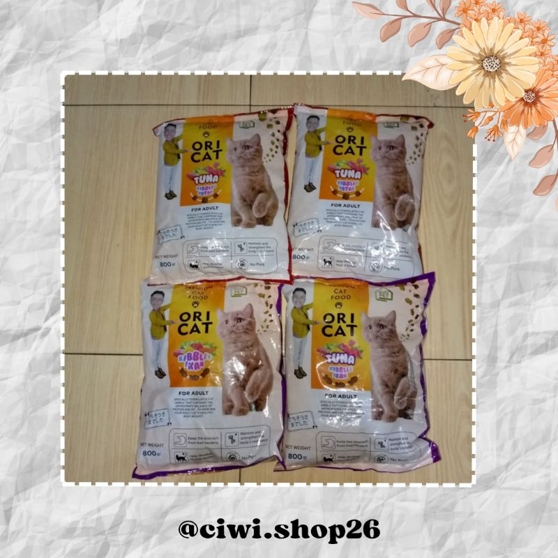 PUR MAKANAN KUCING ORICAT ISI 800 GRAM