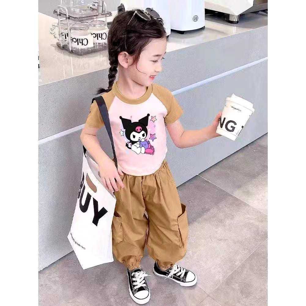 Promo Setelan baju kaos celana pendek motif bear catur usia 1-5 tahun bahan katun / setelan baju ana