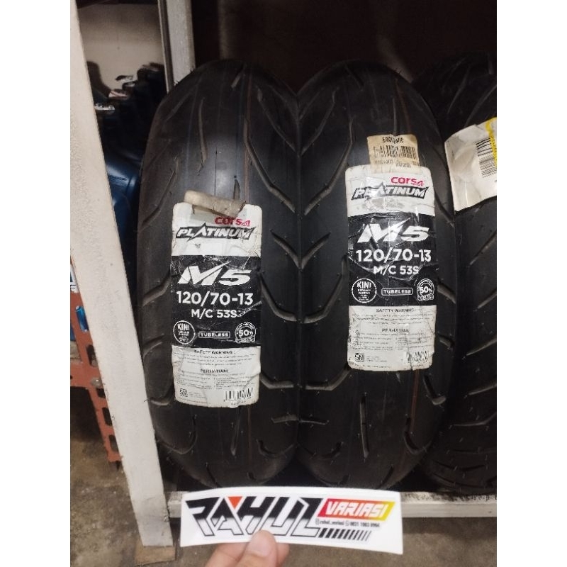 BAN DEPAN NMAX CORSA PLATINUM UK 120/70 RING 13