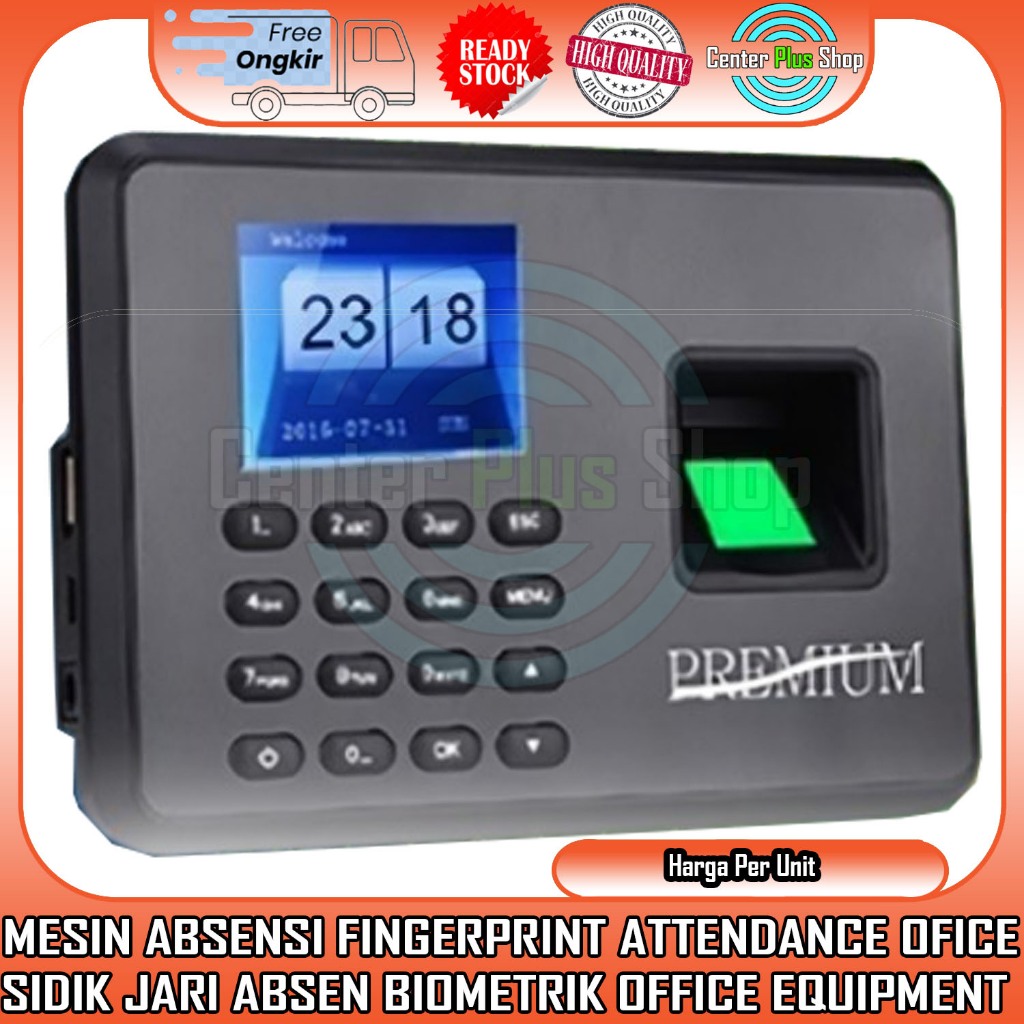 Office Equipment Mesin Absensi Fingerprint Attendance Sidik Jari Absen Biometrik Laporan Absence 60 