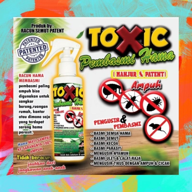 1 BOTOL TOXIC 100 ml OBAT SEMUT KECOA TIKUS PEMBASMI SEMUA HAMA