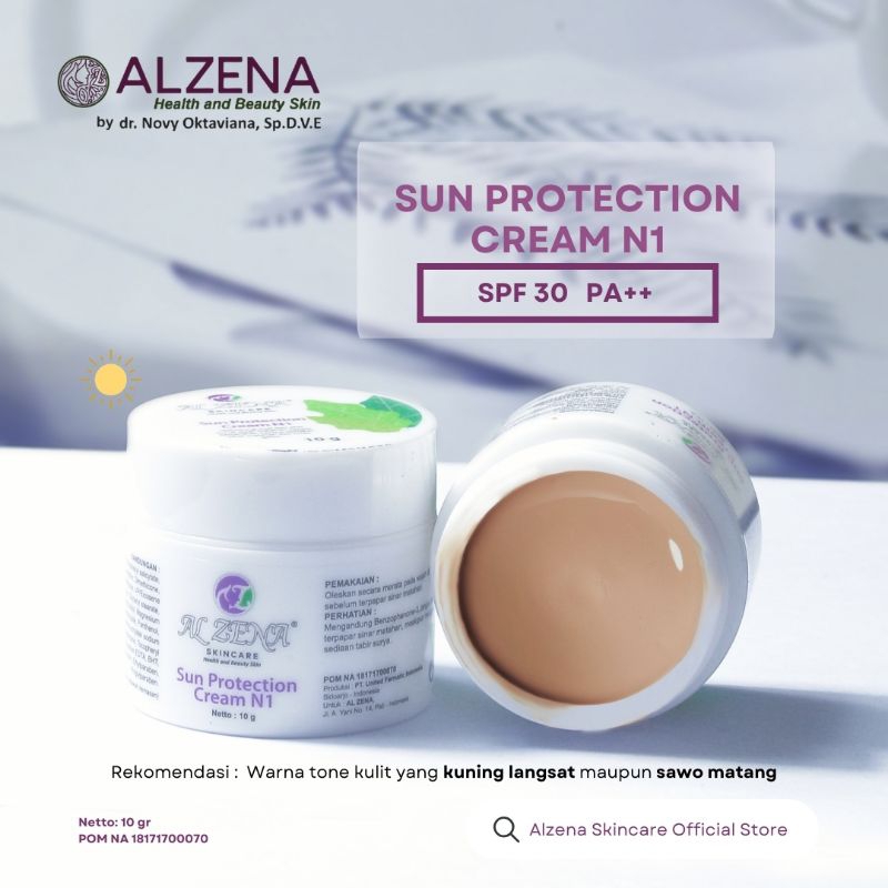DAY CREAM  N1 ALZENA SKINCARE (SUNSCREEN) / SUN PROTECTION BPOM COD 100% ORIGINAL