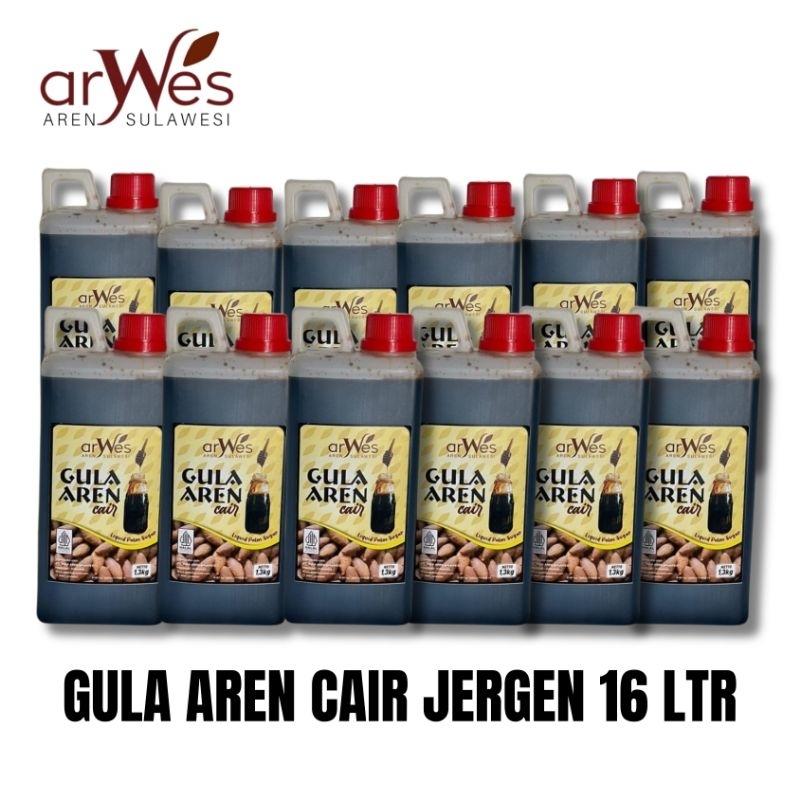 

Paket Gula Aren Cair 16 Liter / gula aren / liquid palm sugar / aren murni 100%