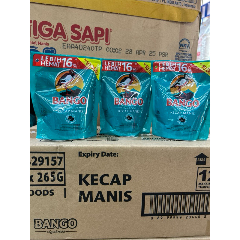 

Kecap Bango 265 gram Perdus isi 24 pcs