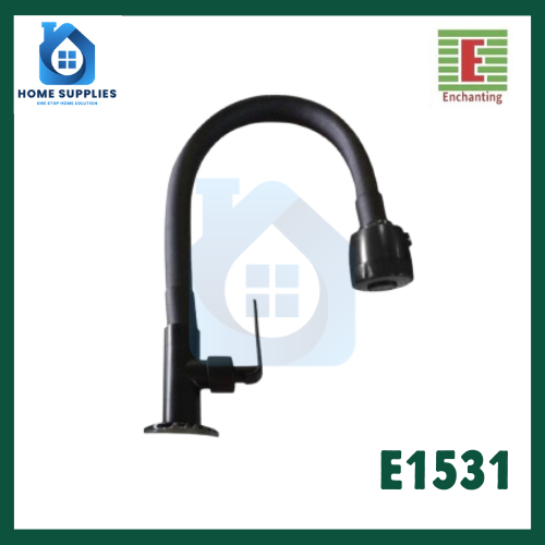 Keran Wastafel Minimalis Warna Hitam - Europe Enchanting E1531B