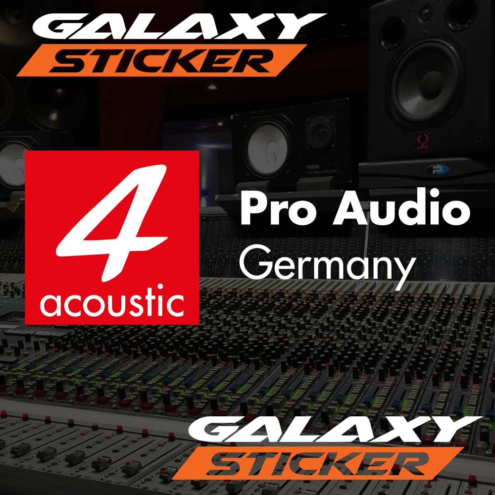 

cutting sticker hardcase box sound system 4 acoustic.stiker audio logo 4 acoustic pro germany