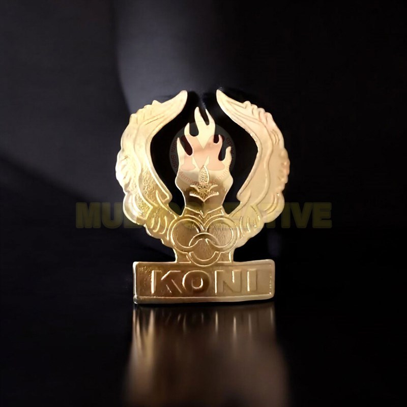 Pin Koni Bentuk Logo Komite Olahraga Nasional Indonesia Pengait Bros Magnet