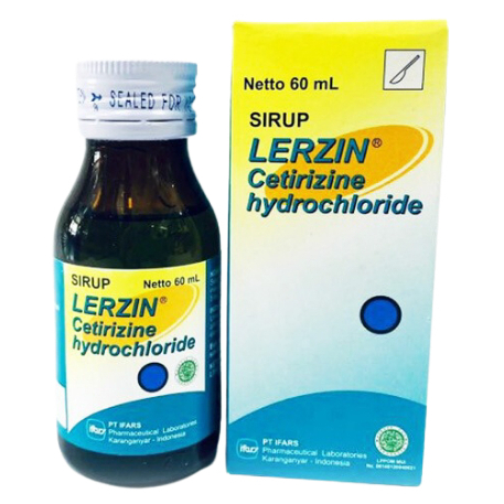 LERZIN SIRUP 60ML | Cetirizine Hydrochloride | Obat Alergi