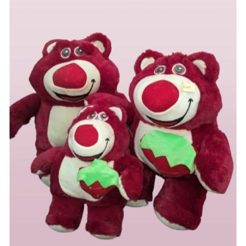 Miniso Boneka Lotso Strawberry Boneka Lotso Bear Lotso Lucu Boneka Miniso