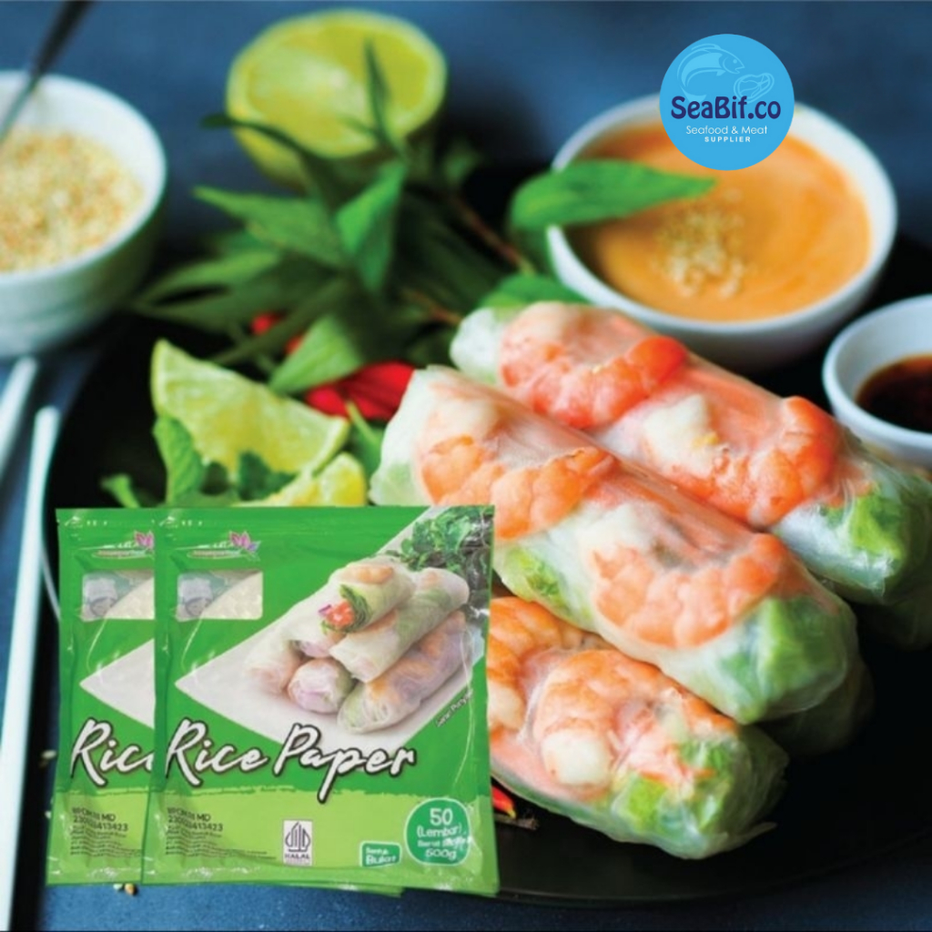 

Rice Paper Bulat Siap Pakai - Banh Trang High Quality Rice Paper - Kulit Lumpia Vietnam - 20 lembar - Seabif