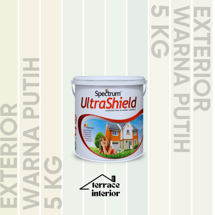 Cat Tembok Spectrum Ultrashield Warna White 5 Kg