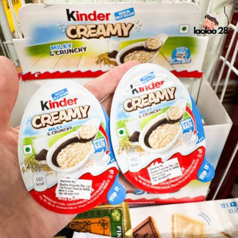 

KINDER CREAMY 1 PACK ISI 12PCS MURAH PROMO KINDER JOY COKLAT SUSU ENAK