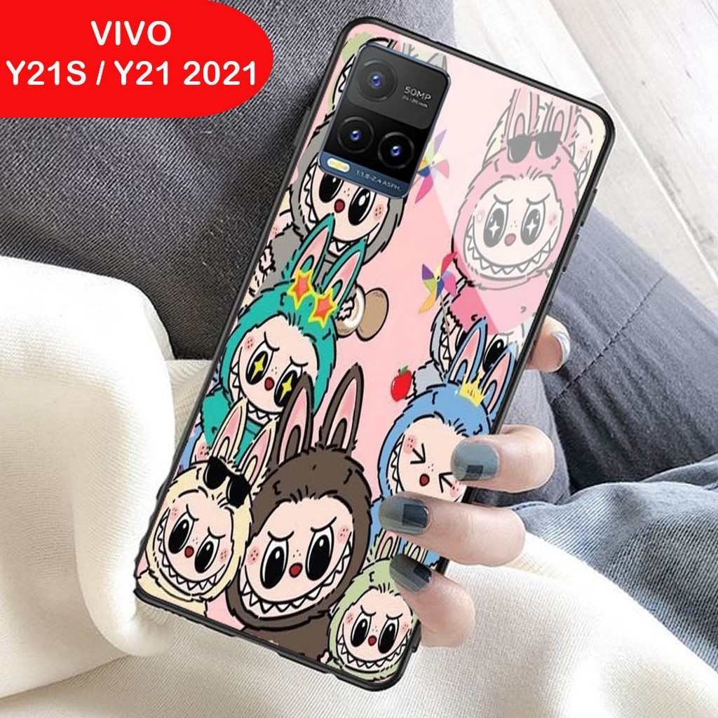 Softcase Glass Kaca | Case Kaca | Casing Kaca |  VIVO Y21 Y21s 2021 [ S112 ].