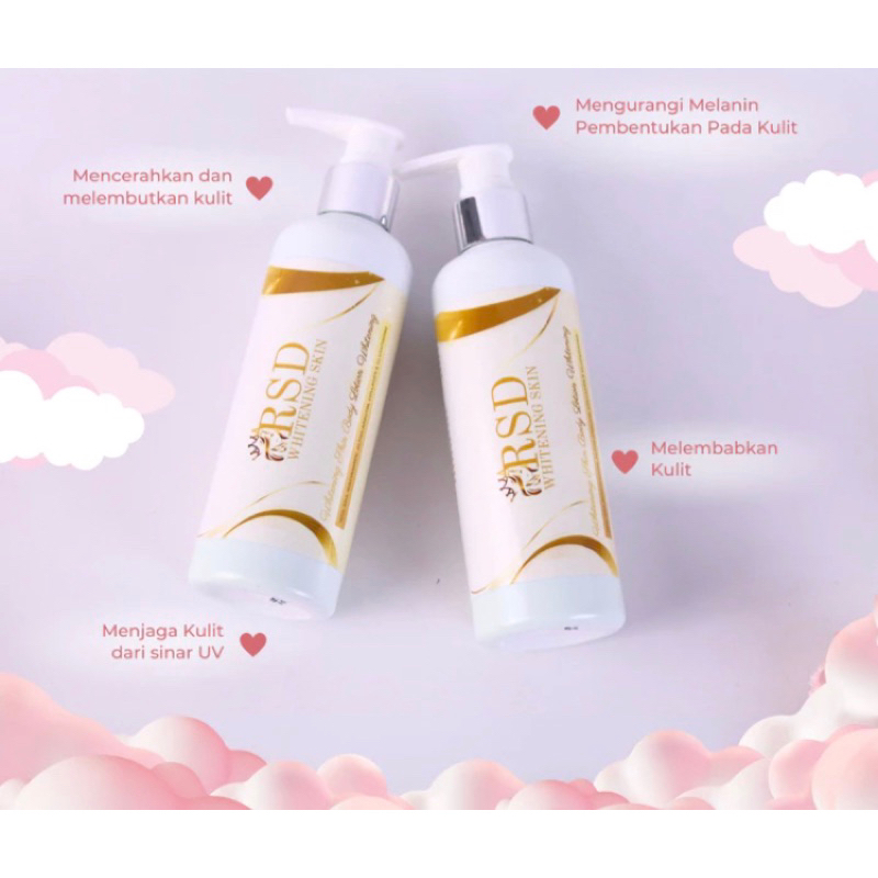 RSD / Risda Skin Lotion Whitening Stiker Gold 150 ml NEW
