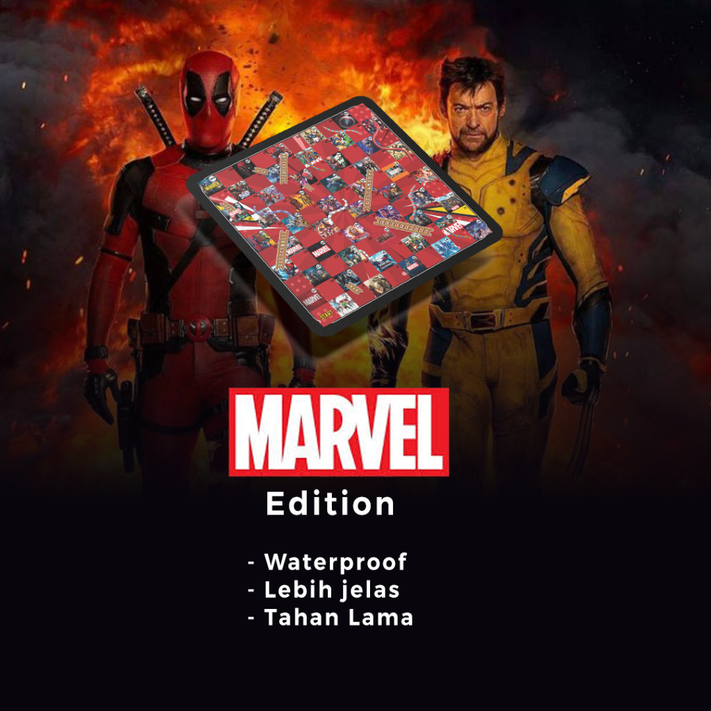 ular tangga marvel - permainan seru - awet dan murah