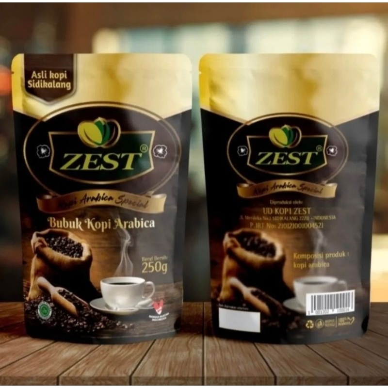 

Kopi Zest Sidikalang Arabica Bubuk Halus 250gr