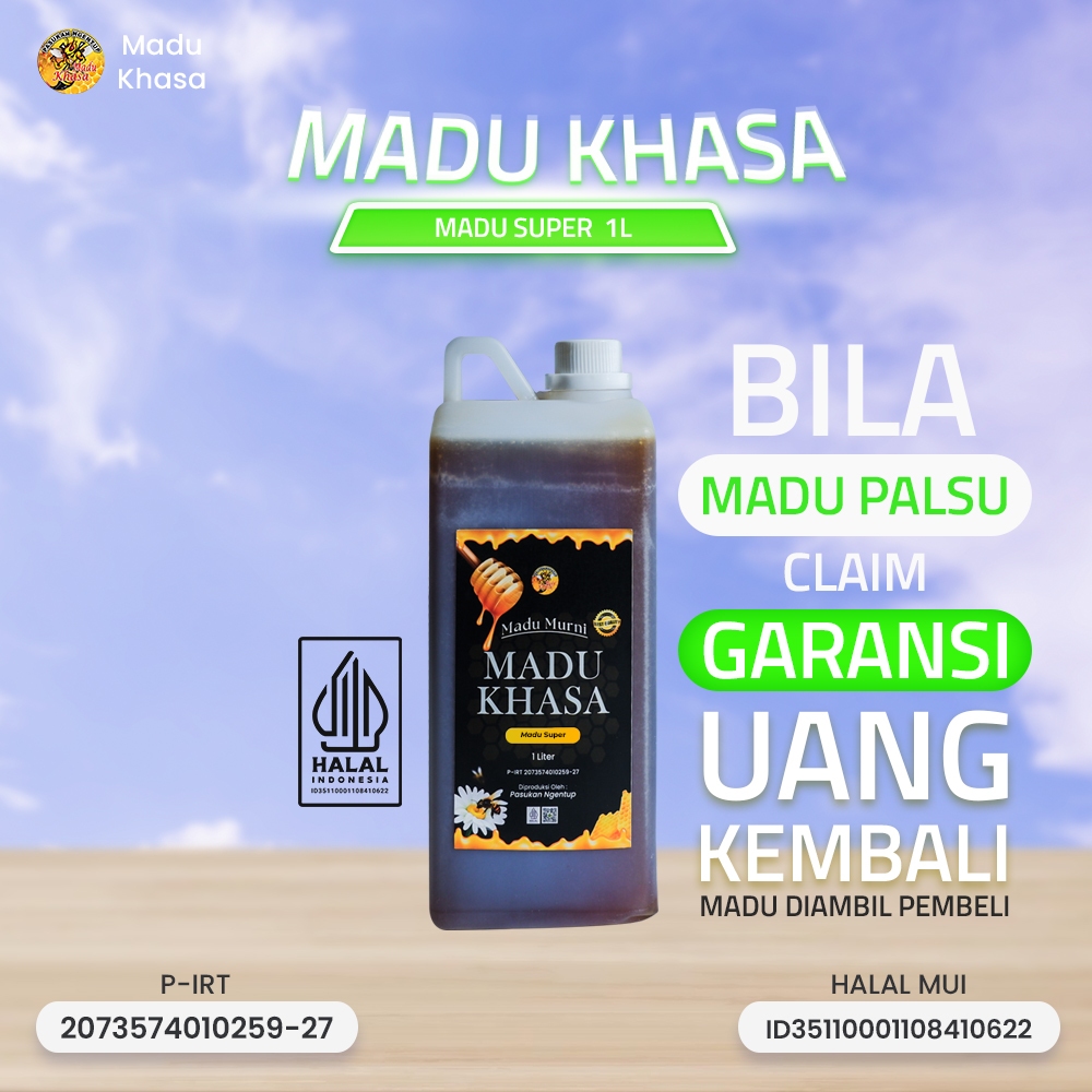 

Madu Super dengan Bee Pollen dan Royal Jelly | Madu Kaya Nutrisi – MADU KHASA 1 LITER