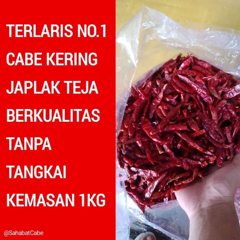 

Cabe Teja Kering Pedas Kemasan 1 Kg