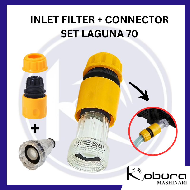 Saringan Inlet Jet Cleaner Coupler Filter Lakoni Laguna 70 Sambungan Selang Hisap Konektor Inlet Fil