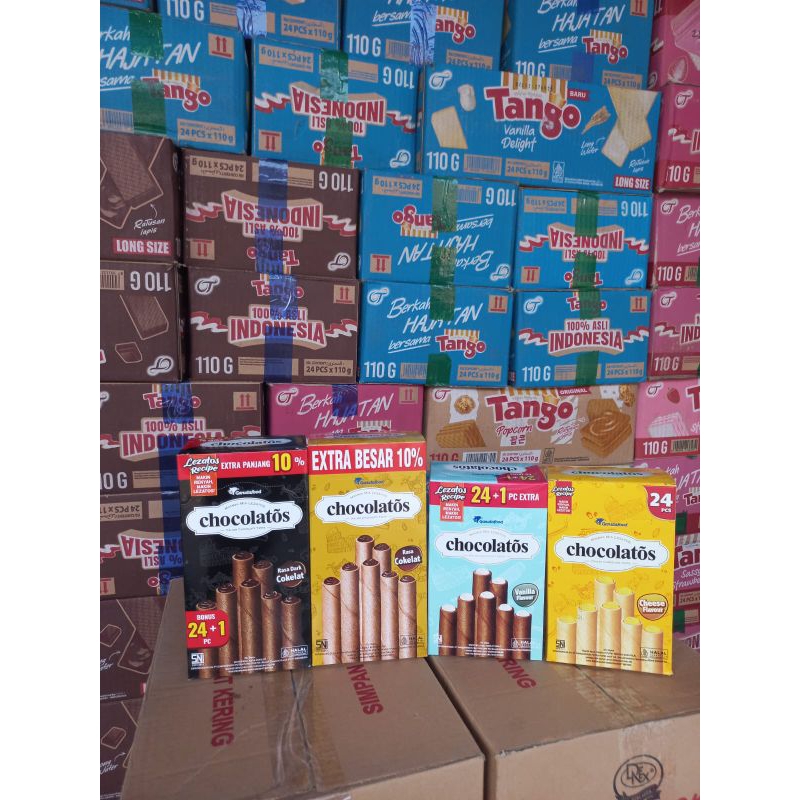 

chocholatos 14 gram 1 dus isi 8 box isi 24 + 1