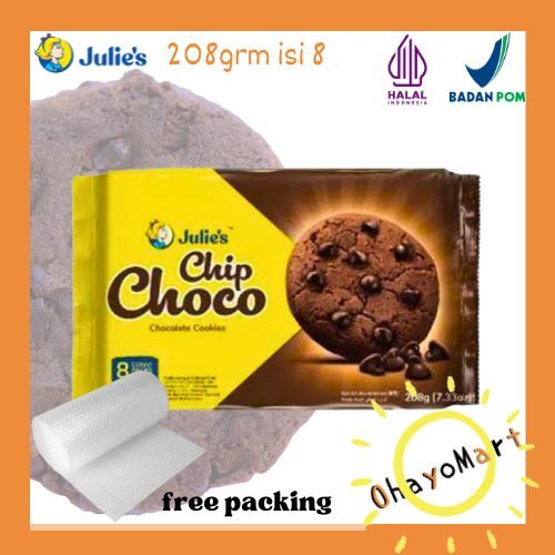 

Julies Chip Choco / Chocolate Cookies / Julies Coklat Chips 200g-8pack