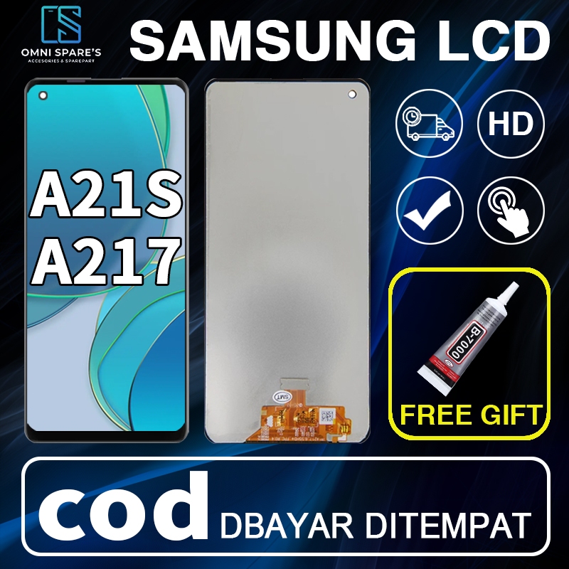 LCD SAMSUNG A21S A217 ori fullset Touchscreen layar hp copotan