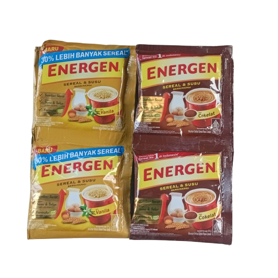 

Energen Sereal dan Susu Minuman Serbuk 1renceng isi 10x34gr