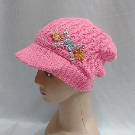 S17 Kerpus topi kupluk rajut ibu ibu emak ciput topi rajut jadul nenek premium tebal halus untuk wan