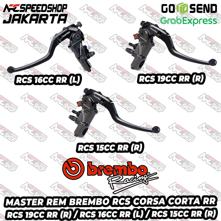Master Rem Brembo RCS Corsa Corta 15 19 RR Kanan / 16 Kiri Corsa Corta RR ZX25R ZX 25 R RR ZX6R ZX 6
