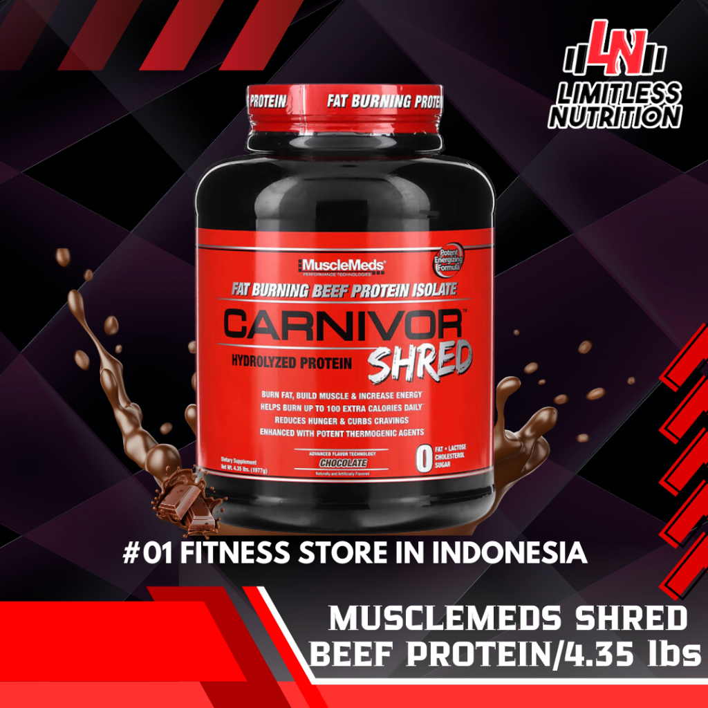 

MUSCLEMEDS Carnivor Shred 4Lbs Protein Isolate 4 Lbs With Fat Burning - Chocolate