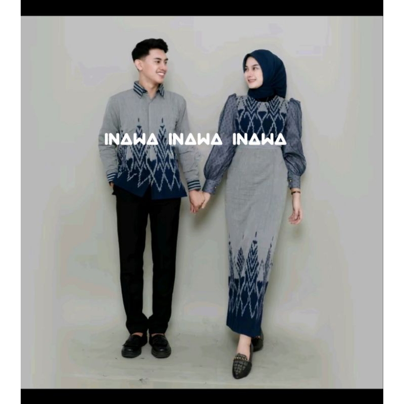 BAJU TENUN COUPLE - BAJU COUPLE PASANGAN - DRESS COUPLE - DRESS PASANGAN