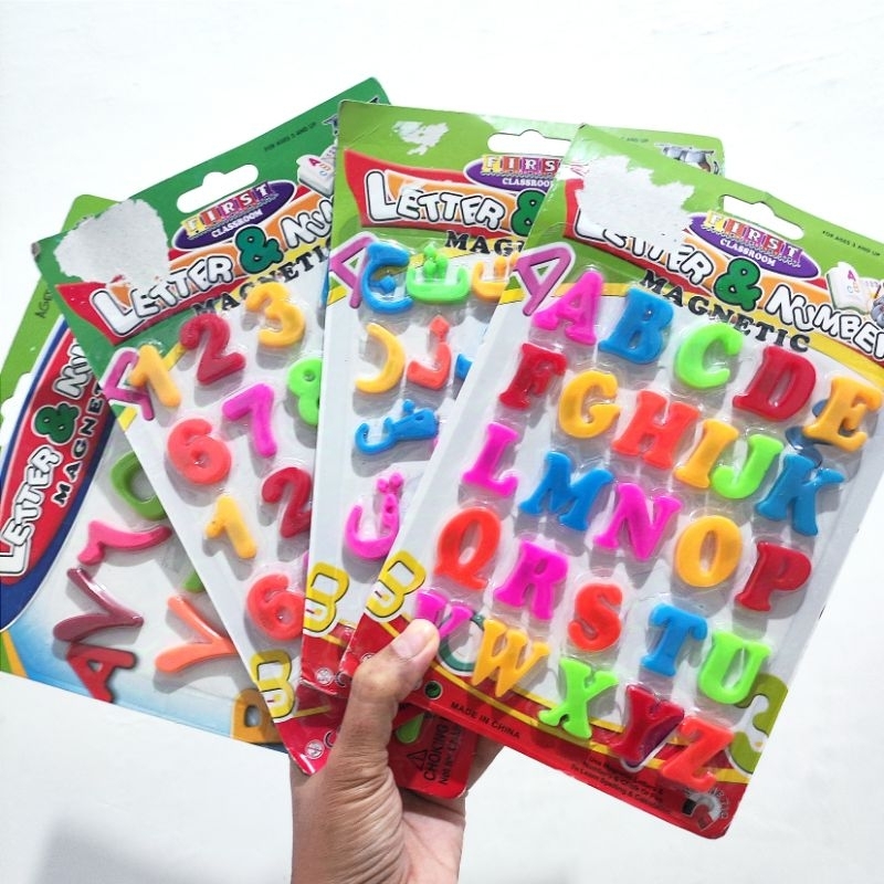 Magnet Huruf Angka Arab Mainan Edukasi Anak Magnetic Letter and Number Magnetic