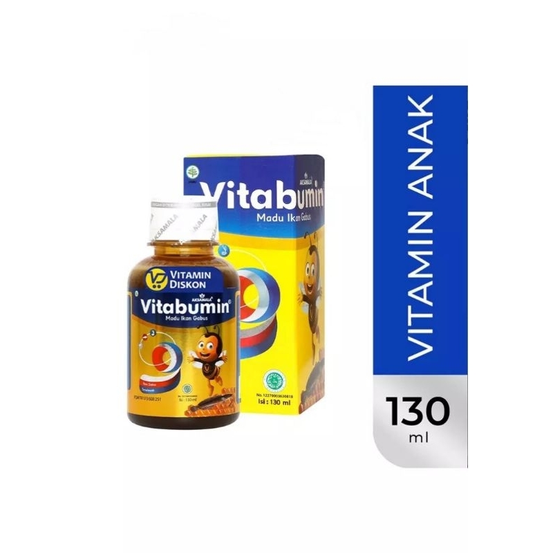Vitabumin Madu Ikan Gabus 130ml Vitamin Lengkap untuk Anak Cegah Stunting
