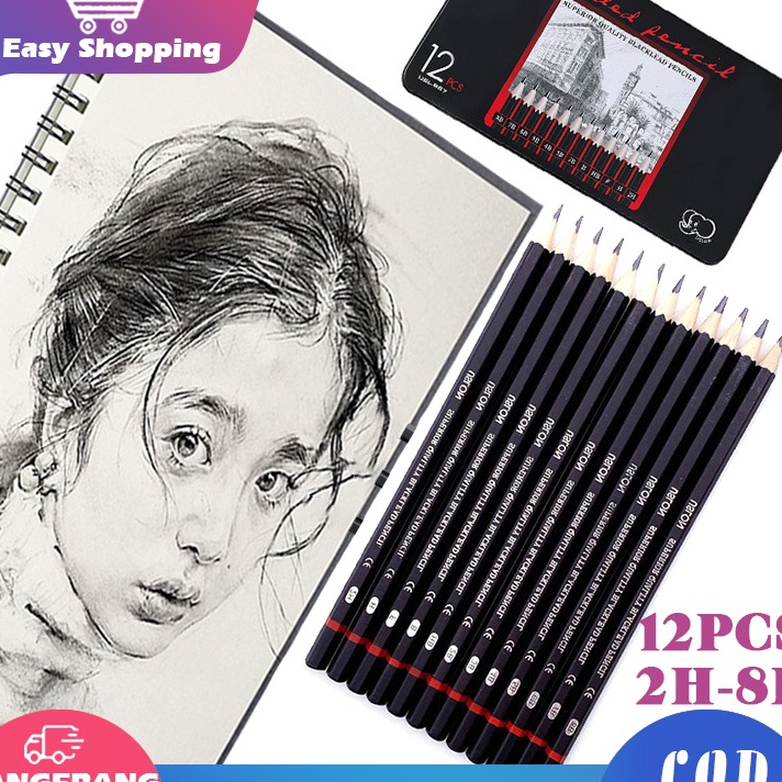 

SPESIAL UNTUK ANDA 12pcs Pensil Gambar Sketsa Set Sketching Pencil Set Sketch Drawing Pencil Set Paiting Pencil Kit 2H8B