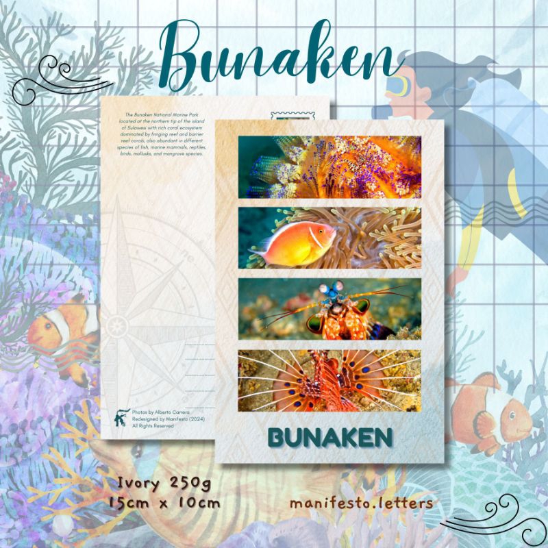 

Postcard Coral Triangle | Kartu Pos Bunaken | Taman Nasional | Sulawesi | Marine | Sea