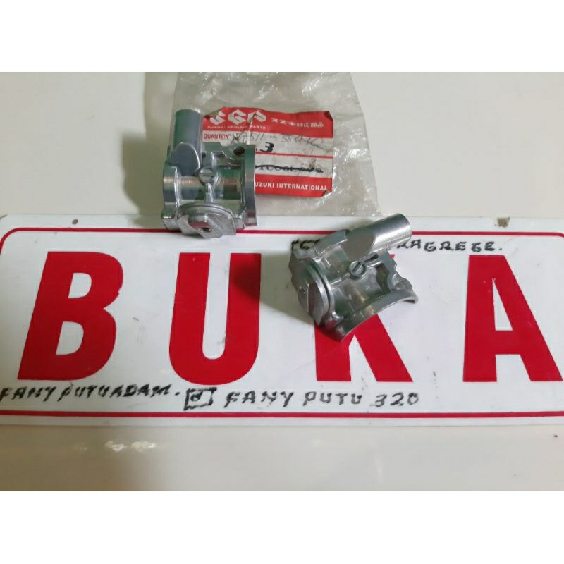 Holder kiri bagian depan holder kiri  dudukan spion dudukan miror kiri suzuki Rc80 Rc100 Deluxe orij