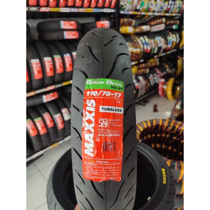 BAN MOTOR TUBLESS MAXXIS GREEN DEVIL 110/70-17
