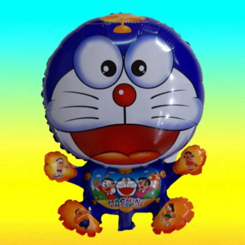1 pcs Doraemon Biru (Balon gas/foil/terbang )Karakter