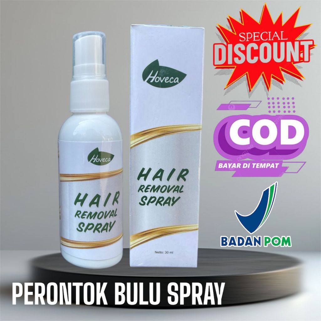 Hoveca Obat Penghilang Bulu Permanen 30Ml Perontok Bulu Kumis Jenggot Brewok Tangan Kaki Ketiak