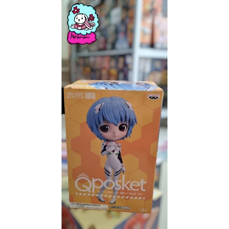 Bandai Qposket Action Figure Original Evangelion Rei Ayanami (plugsuit style)