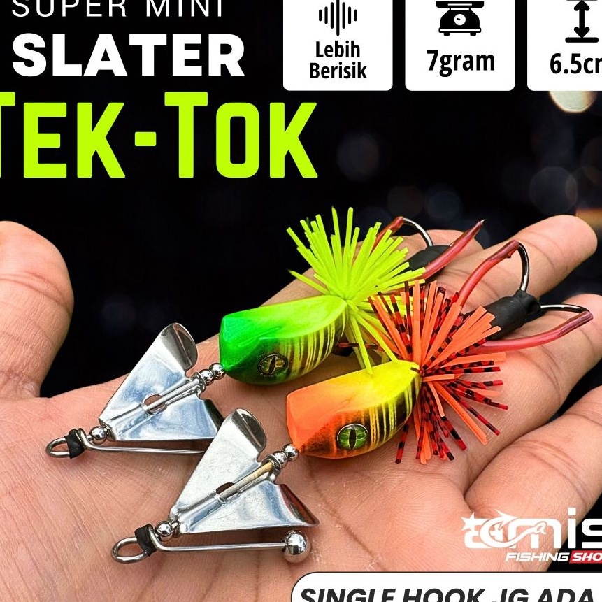 KF7 M Slater Tek Tok Buzz Slash Bait Umpan Casting Gabus Toman Lure