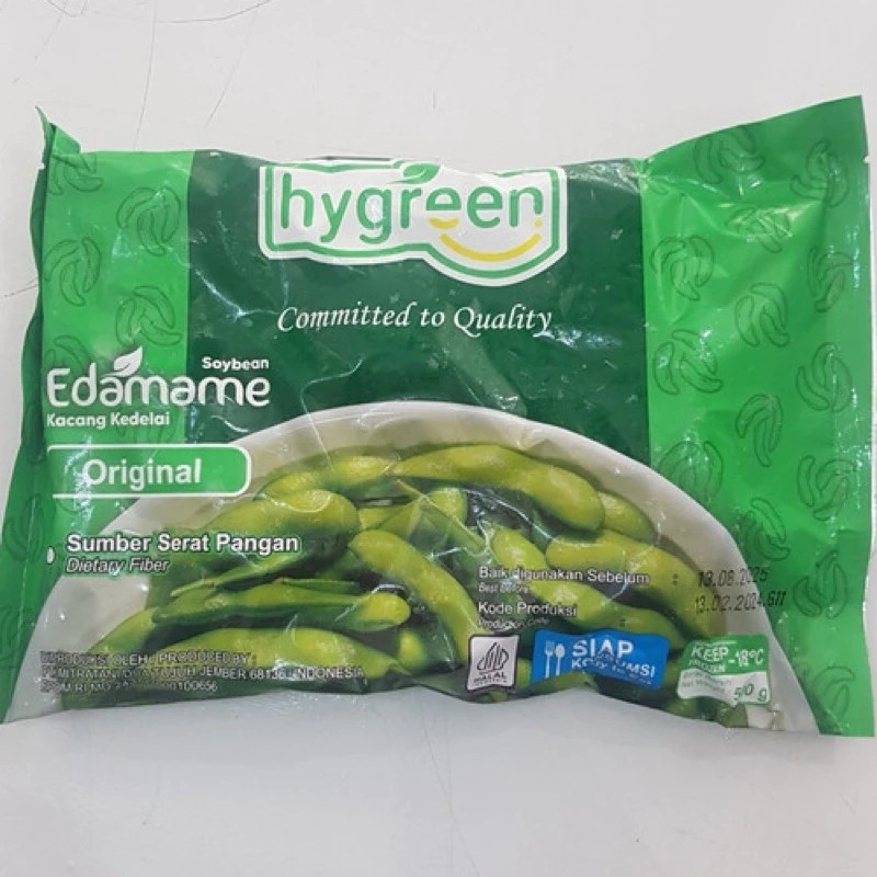 EDAMAME HYGREEN 500 GR / KACANG REBUS / KACANG FROZEN / FROZEN MITRATANI EXPORT QUALITY / KACANG KED