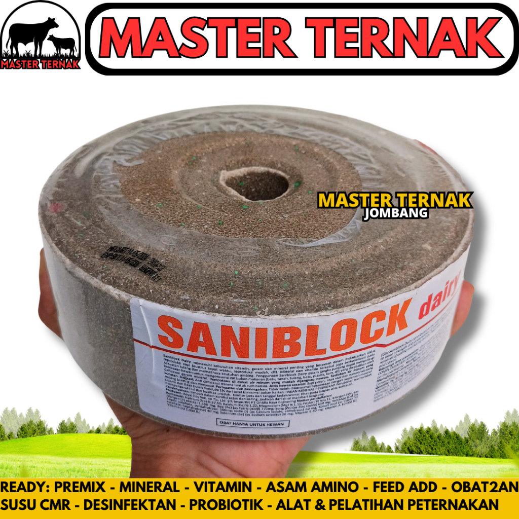 MINERAL BLOK SANIBLOCK DAIRY 2 KG - MINERAL BLOK KAMBING PERAH - MINERAL BLOK SAPI PERAH - MINERAL B