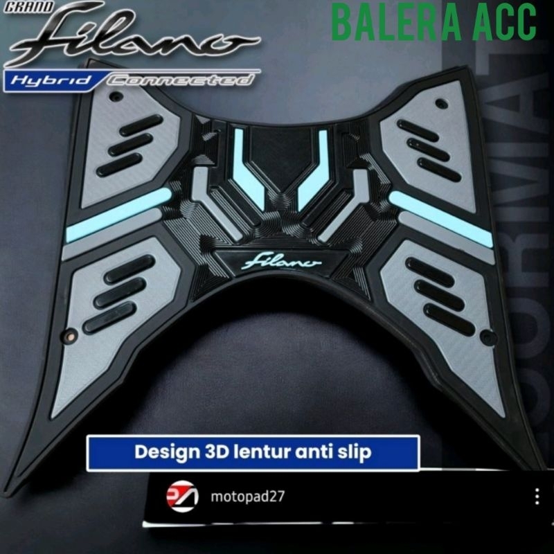 Karpet Pijakan Kaki filano pijakan kaki motor Yamaha grand filano 125 V3